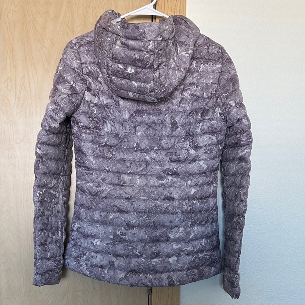 Lululemon Women's Pack It Down Again Hooded Down 700 Jacket Topographic Lilac -2 - Picture 4 of 10